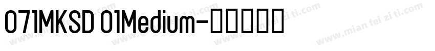 071MKSD 01Medium字体转换